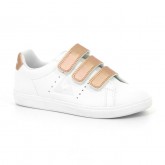Chaussures Courtone Ps S Lea/Metallic Fille Blanc Rose PasCher Fr